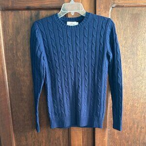 Vineyard Vines women’s Navy Cable Knit Cashmere blend Sweater